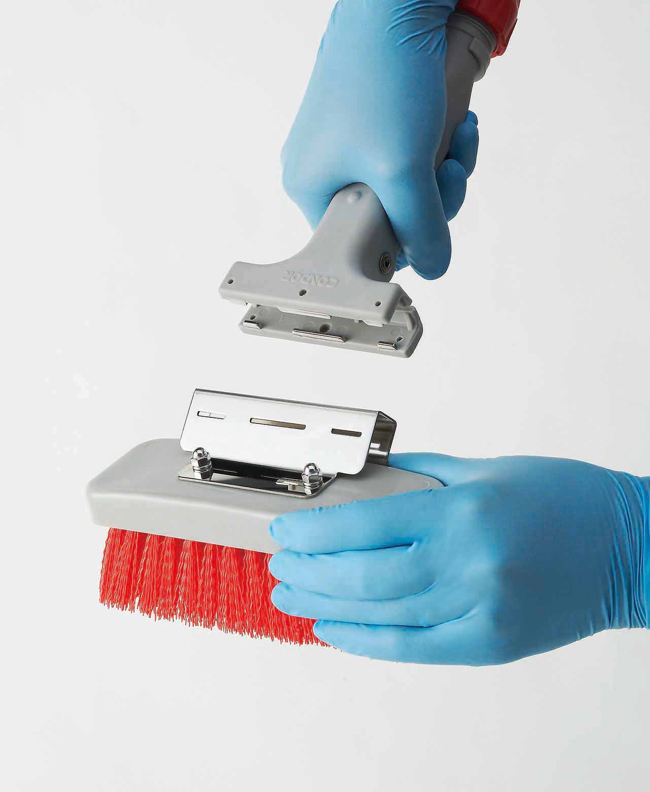 山崎産業株式会社｜HG ワンタッチブラシ ブルー