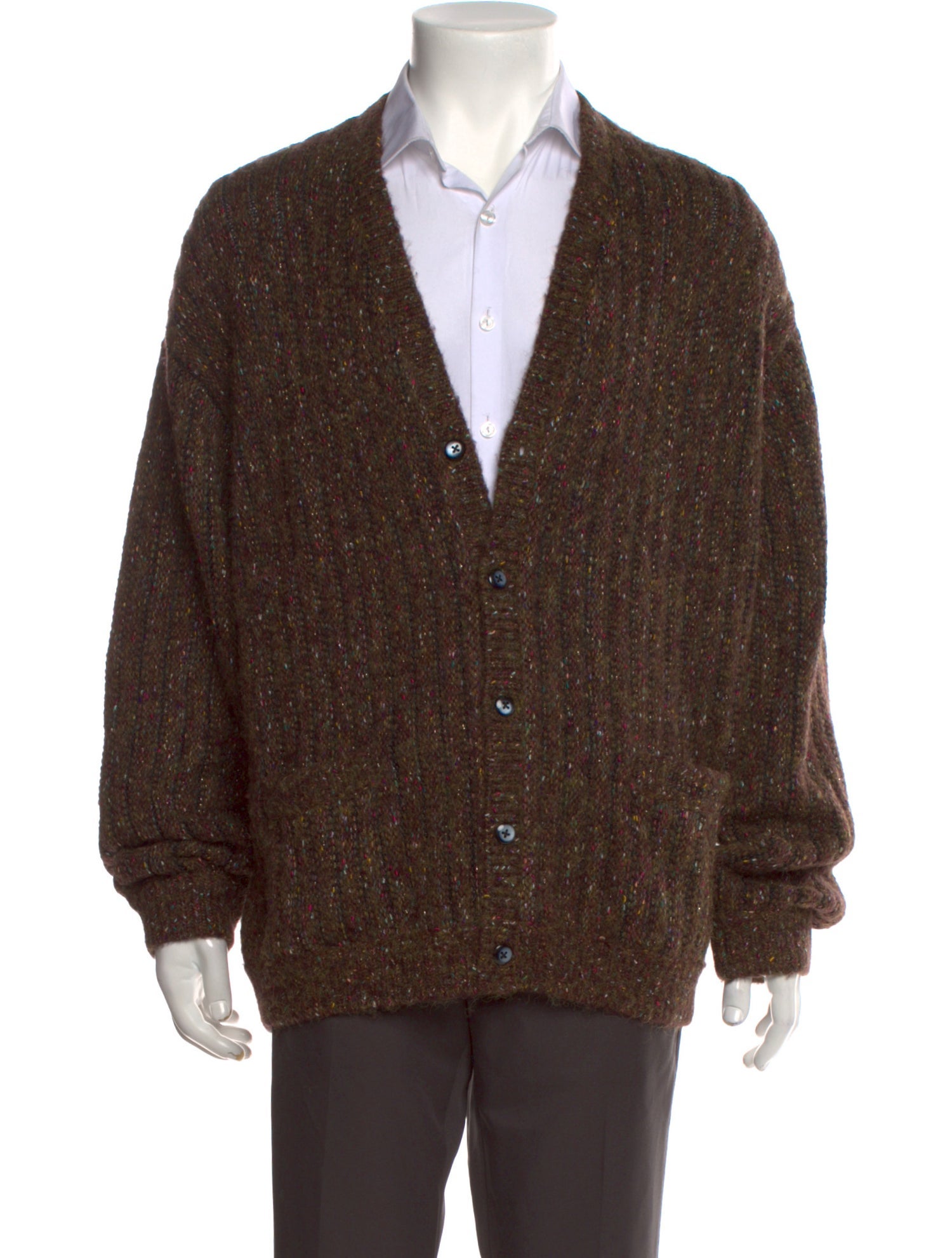 Supreme 2024 Confetti Cardigan Cardigan - Brown Sweaters, Clothing