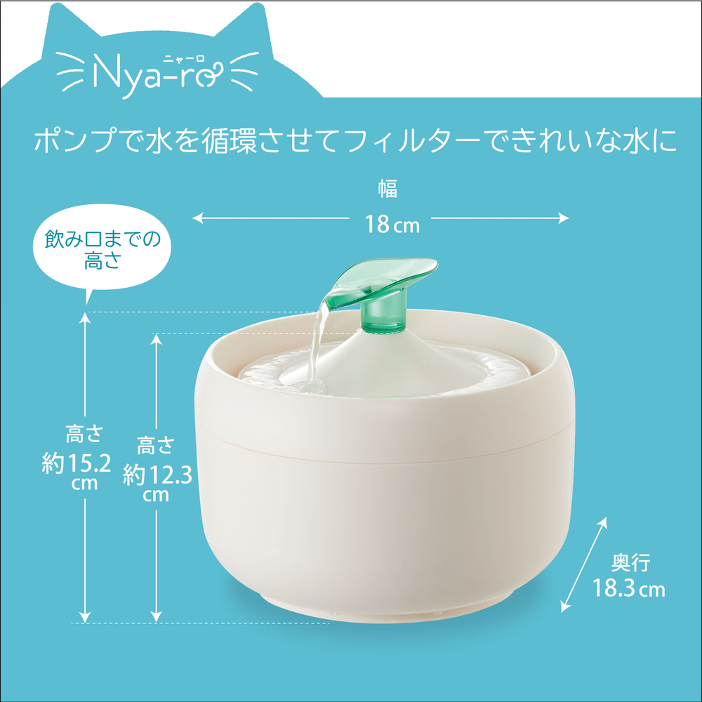 ピュアクリスタル ニャーロ 1L 猫用 オフホワイト | ジェックス株式会社