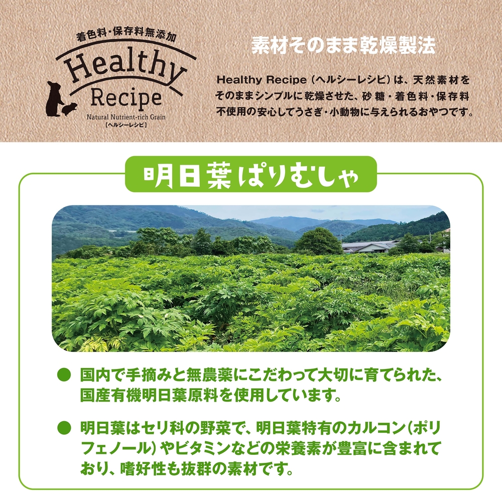 ヘルシーレシピ 明日葉ぱりむしゃ18g | ジェックス株式会社