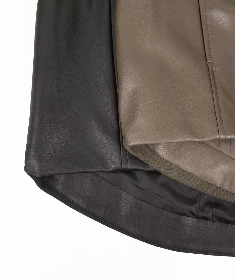 コクーンフェイクレザージャケット(ジャケット・コート) | Alphabet's