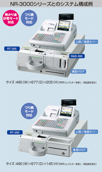 TOWA 東和レジスターグループ】硬貨・紙幣レジつり銭機 RT-200/RAD-200