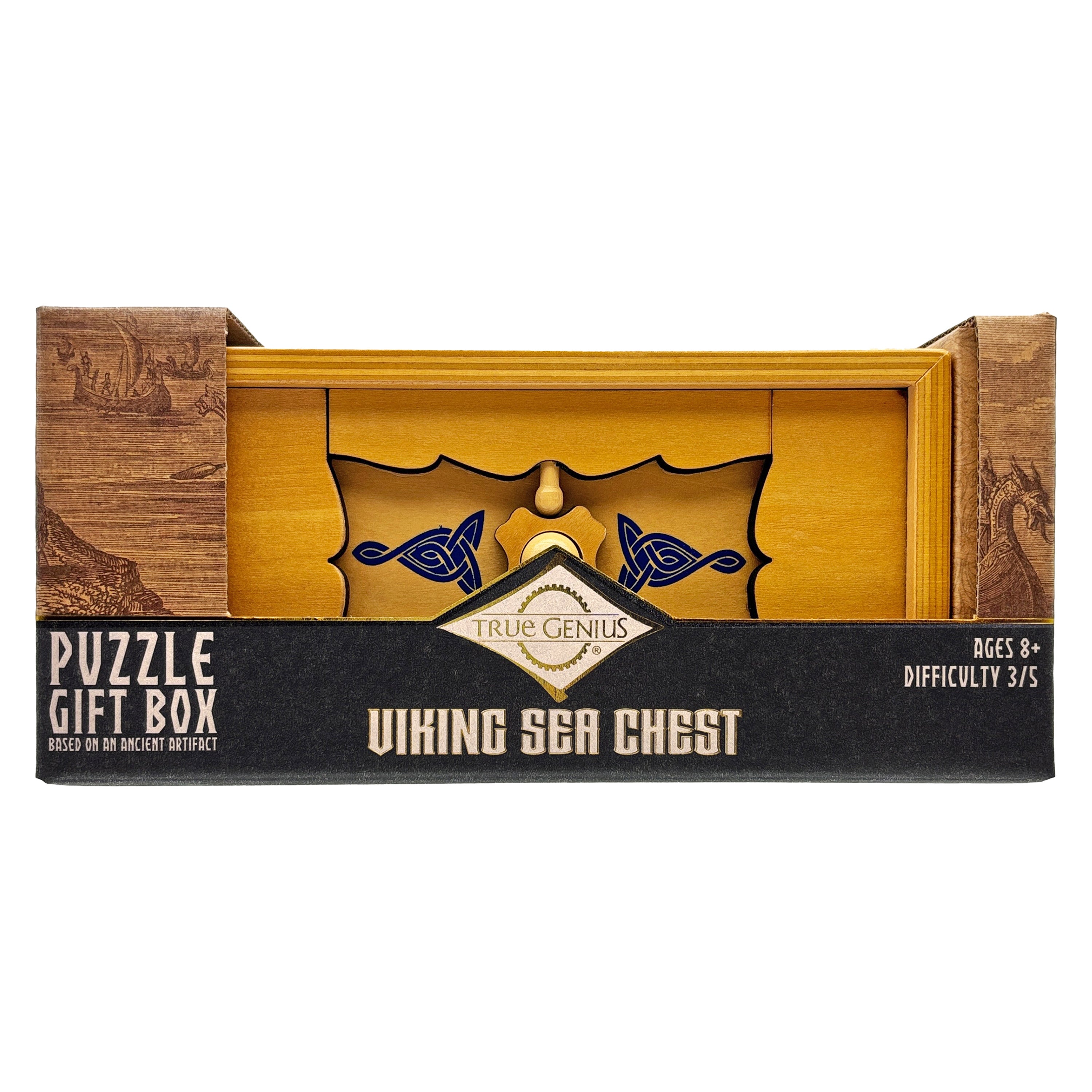 Project Genius: Viking Sea Chest - Secret Box, Wooden puzzle