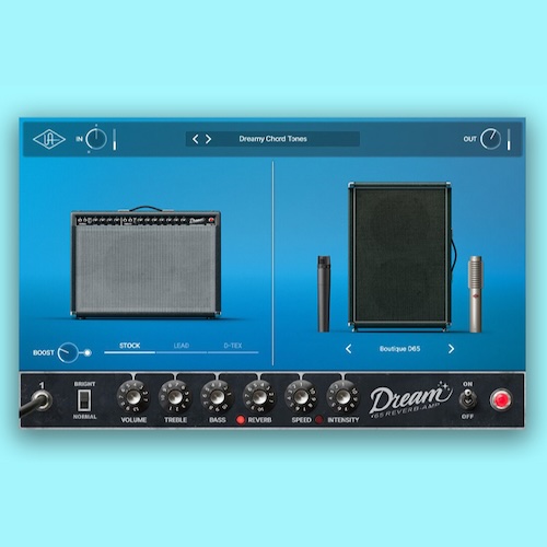 Universal Audio「UAD Dream '65 Reverb Amp」クリーンからドライブ