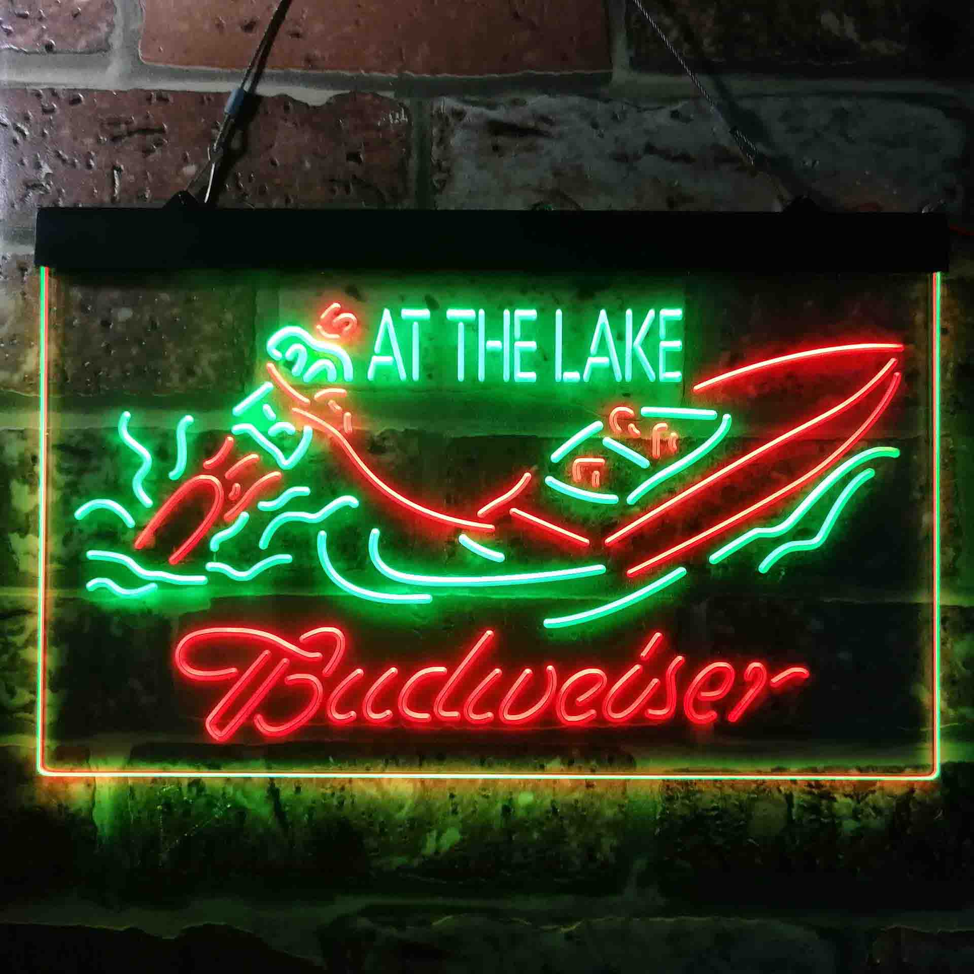 Budweiser At the Lake Cabin Neon Sign For Sale | Pro LED Sign