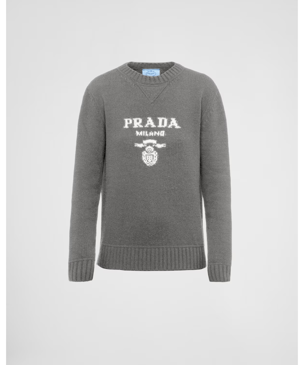PRADA/プラダ_Women通販 | PRADAロゴ カシミヤxウール クルーネック