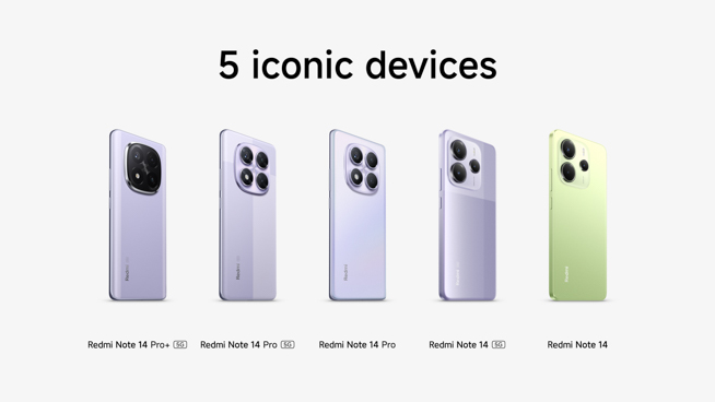 Redmi Note 14シリーズ5機種がグローバル発表！スペック・価格まとめ