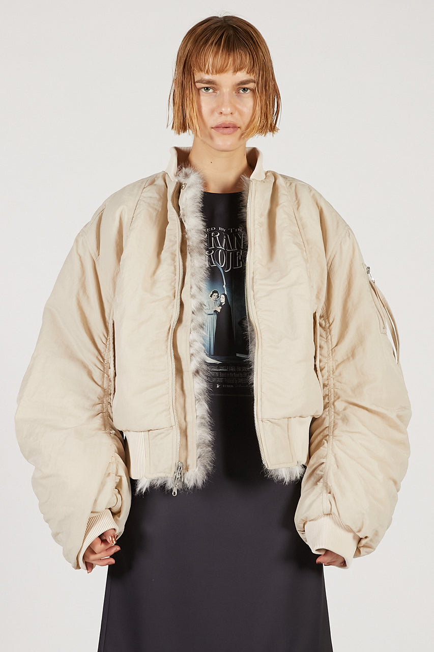 Reversible fur MA-1 - SALE