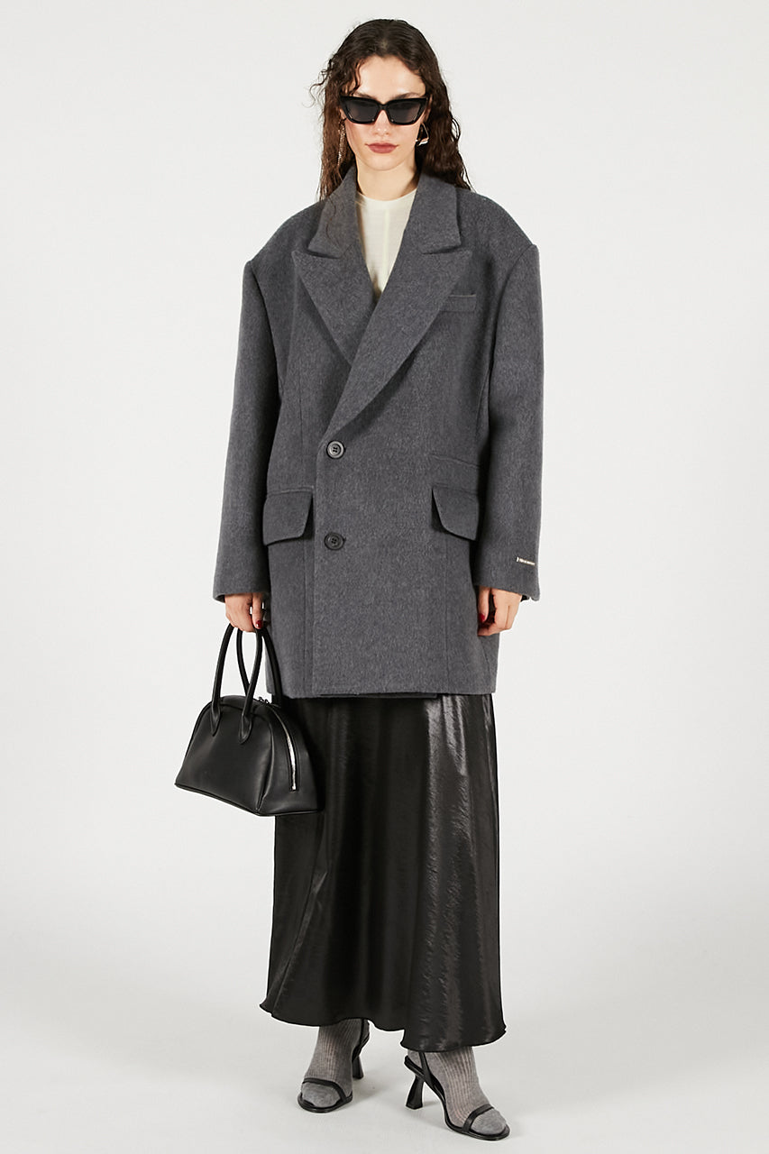 Wool Double Mid-Length Coat - SALE