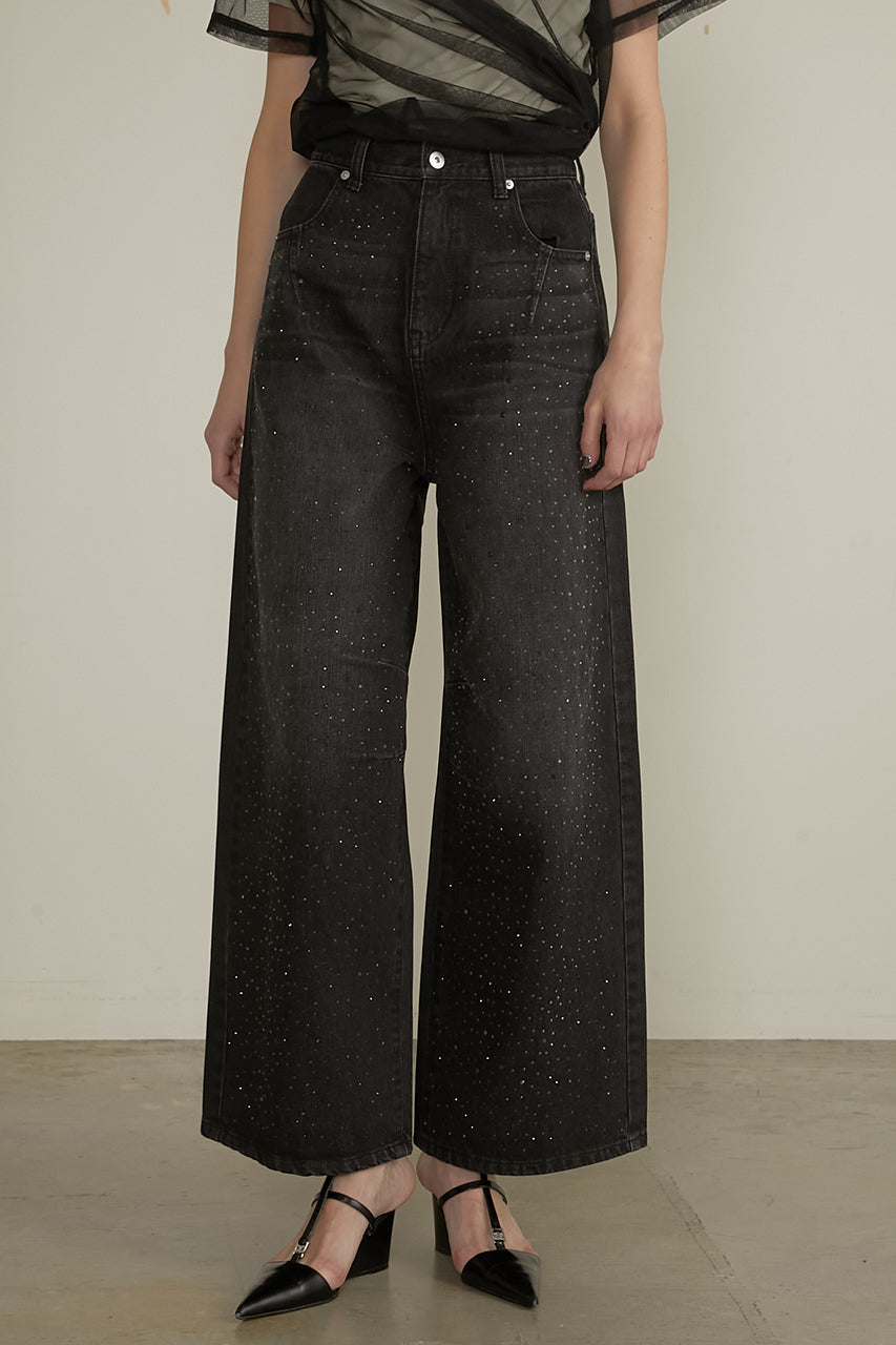 Drop Jewel Denim Pants - SALE