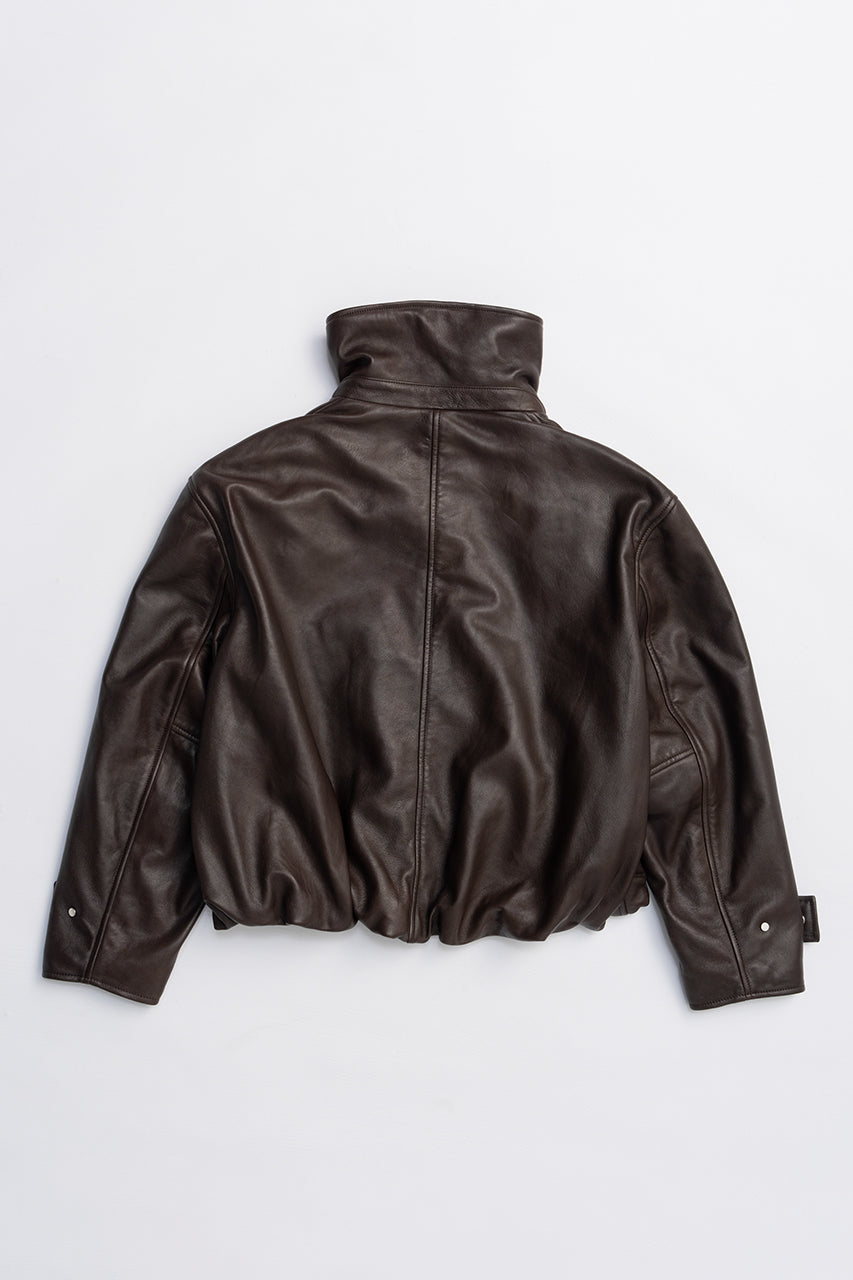 SHEEP Leather High Neck Blouson