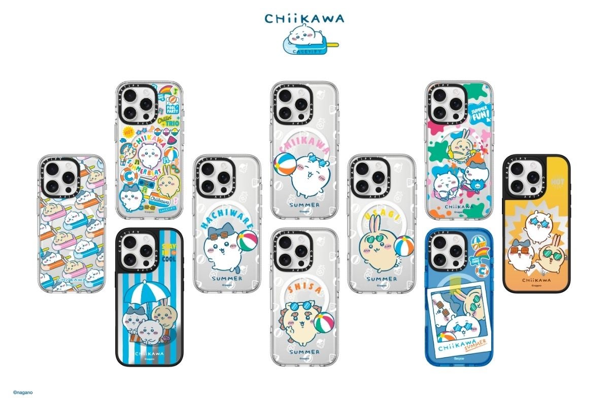 CASETiFY】「ちいかわ x CASETiFY」この夏、テックアクセもビーチ仕様