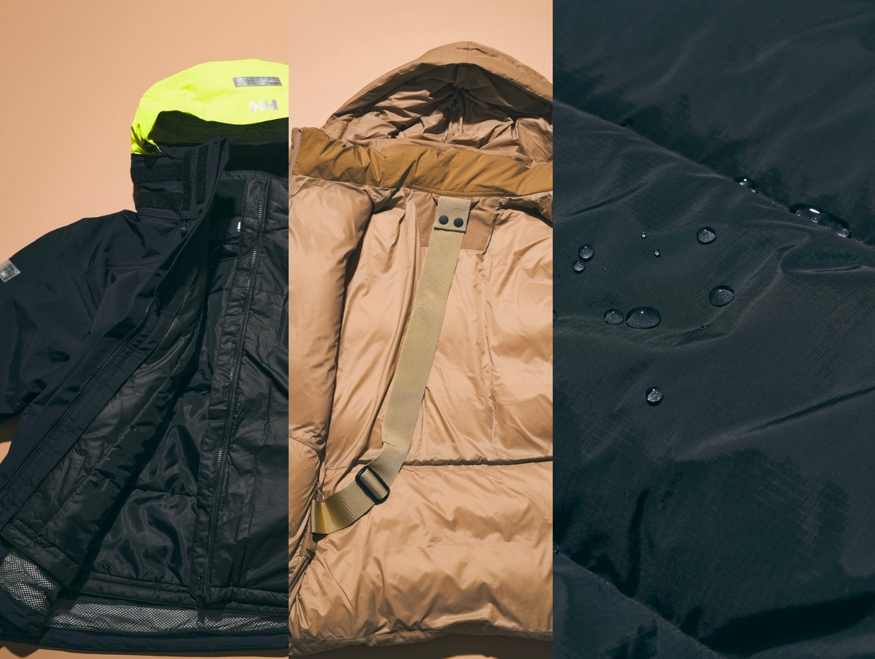 ヘリーハンセンから、アウトドアから街着まで活躍する、保温性とはっ