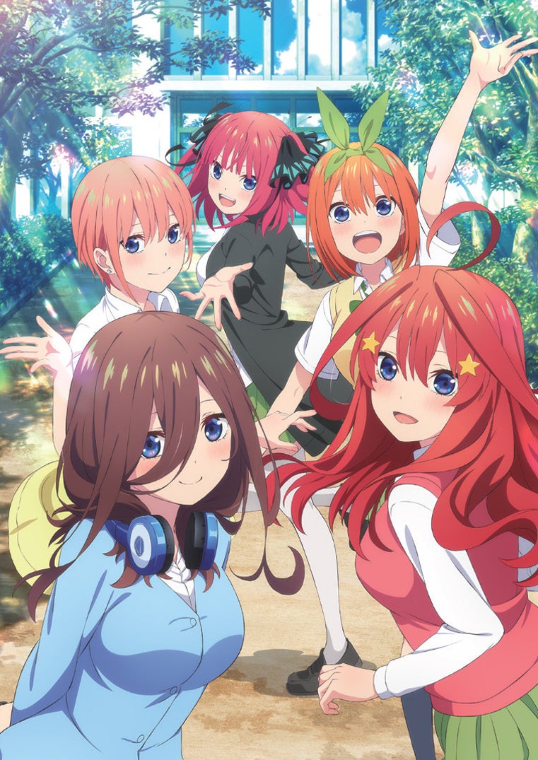 TVスペシャルアニメ「五等分の花嫁∽」より、中野家の五つ子ちゃんたち
