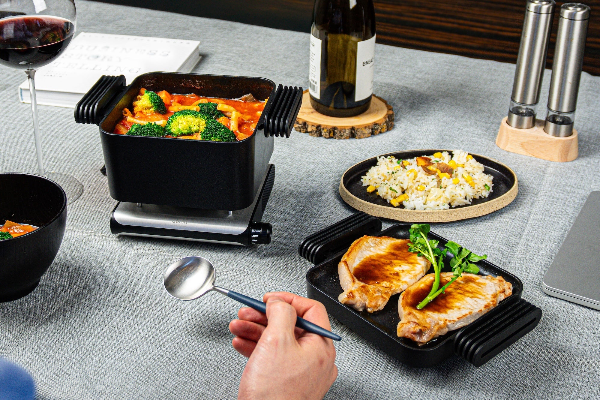 クラウドファンディング応援購入2,000万円超！おひとり様用グリル＆鍋