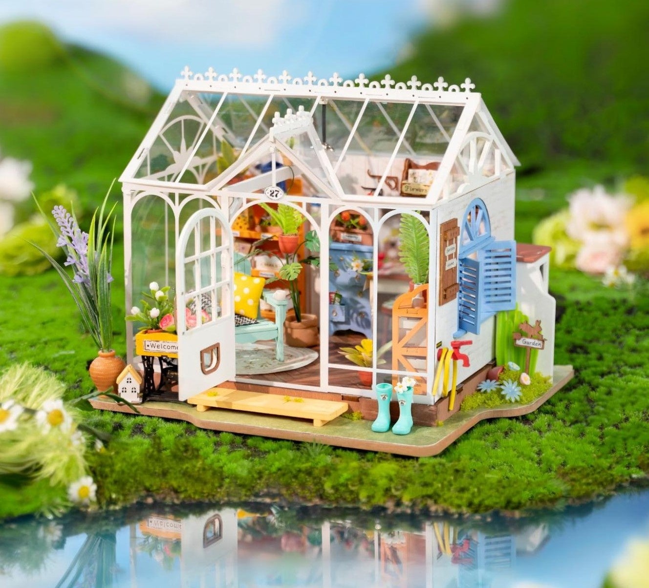 DIYキット「つくるんです®」よりミニチュアハウスキット『ガーデン