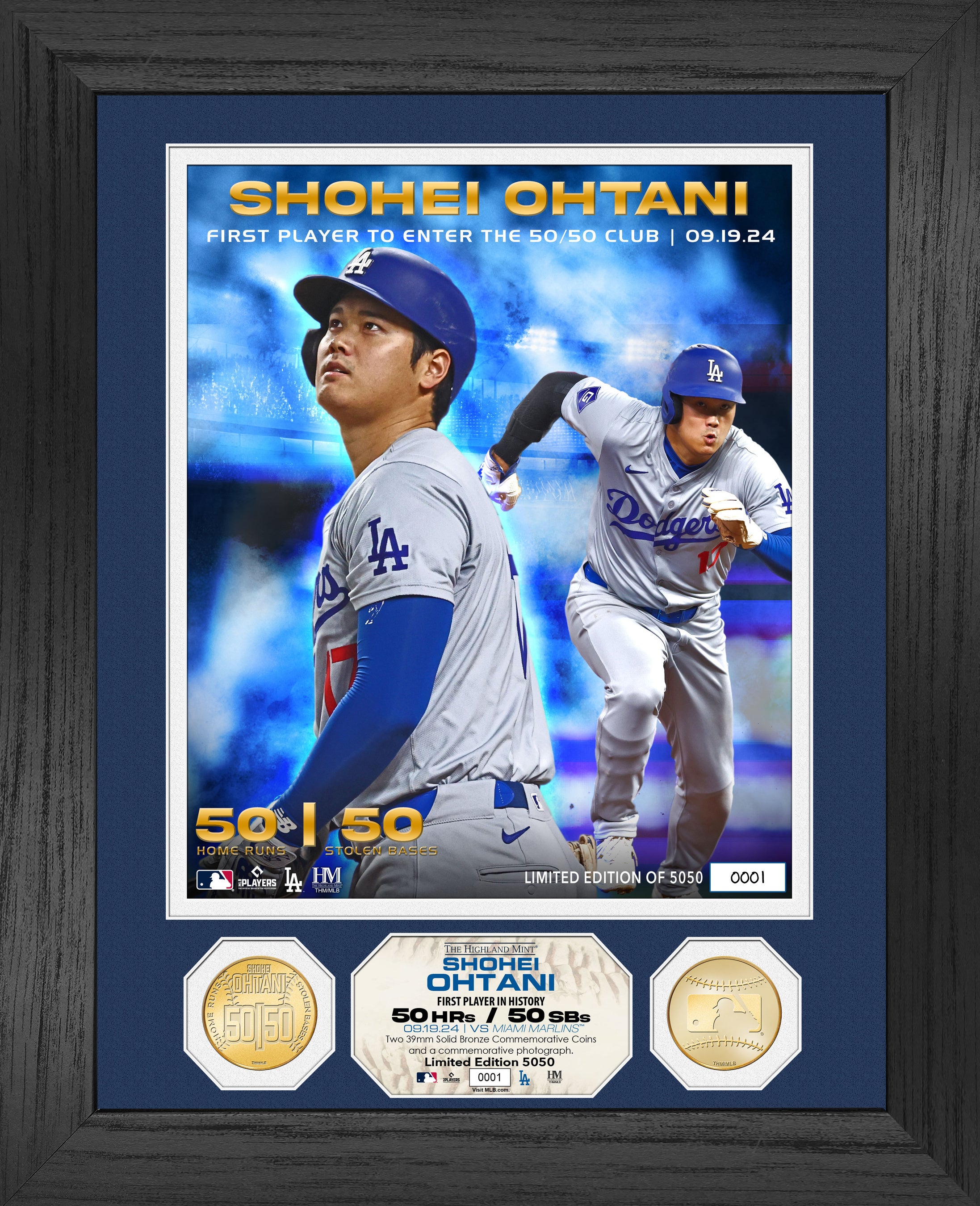 ドジャース 大谷翔平選手、50/50達成記念！！全世界5050個数量限定MLB