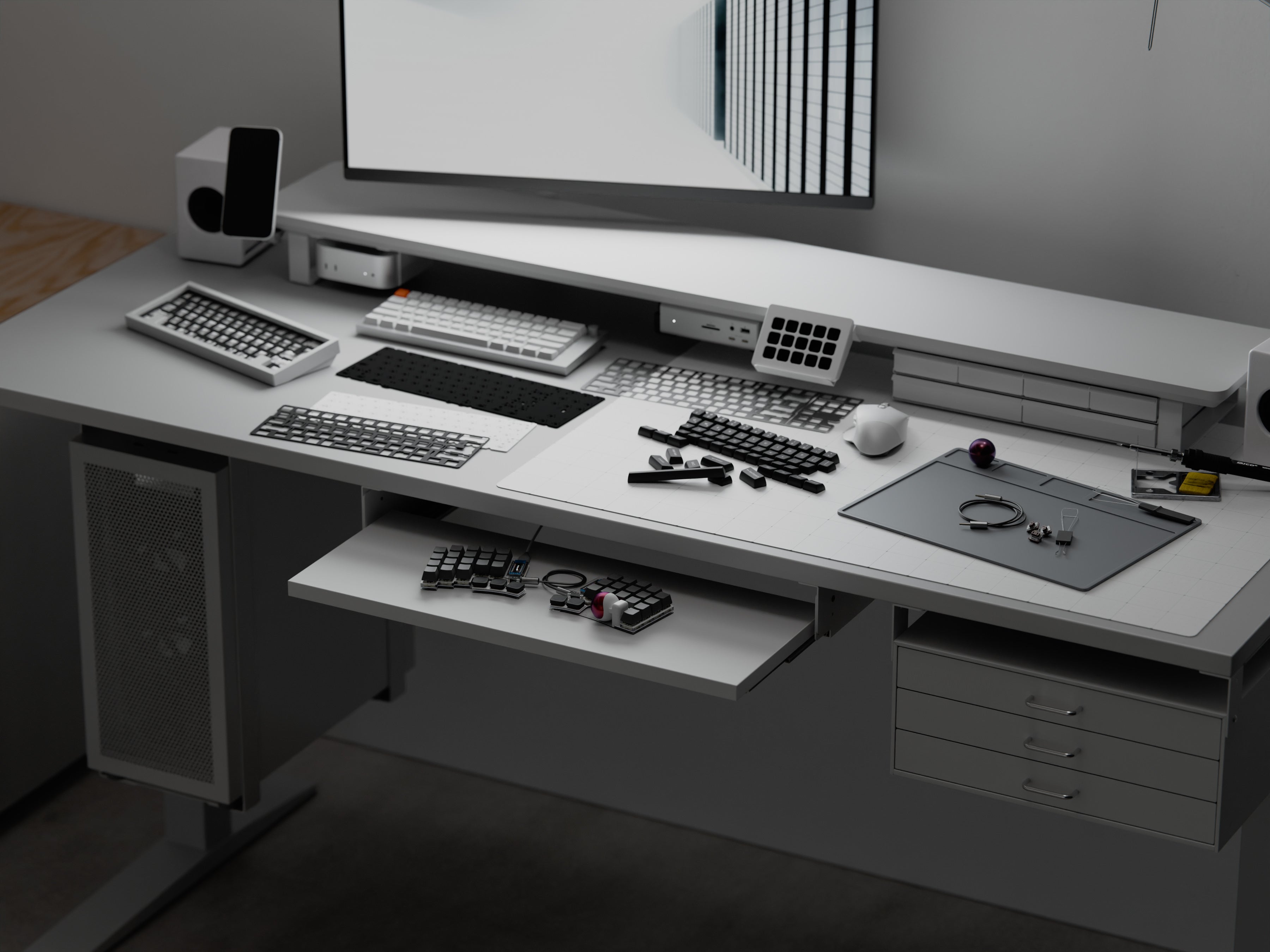 モジュール式デスクシェルフ『PREDUCTS DASHBOARD』幅140cmモデルを