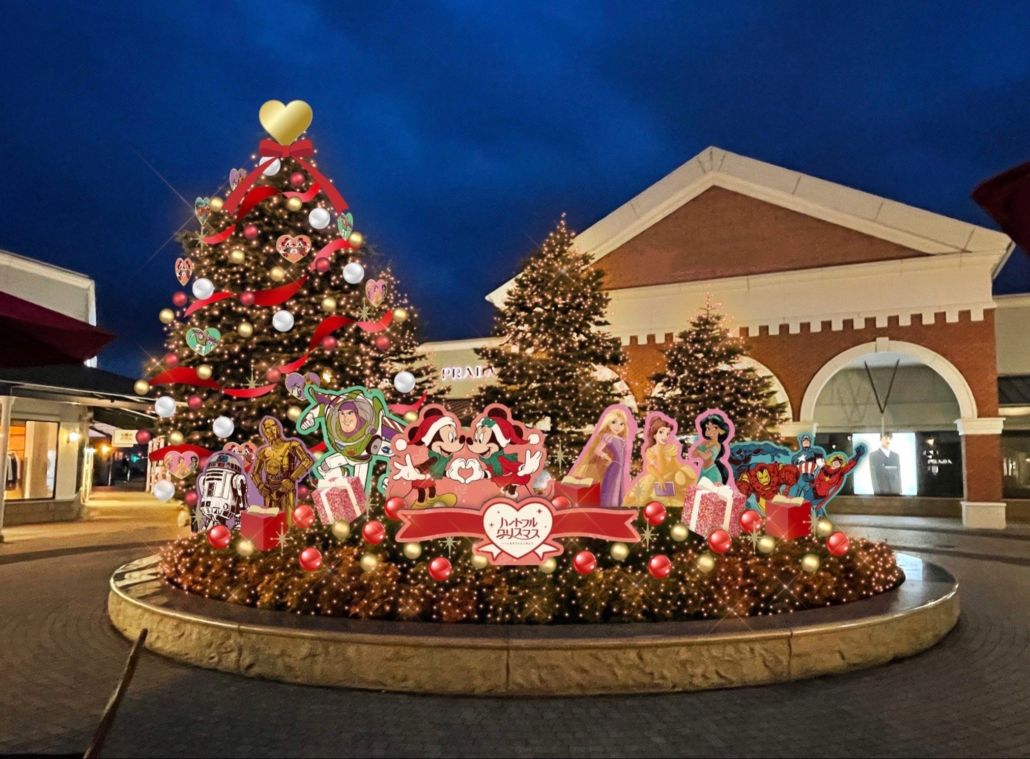 プレミアム・アウトレットとディズニーが贈るハートフルクリスマス