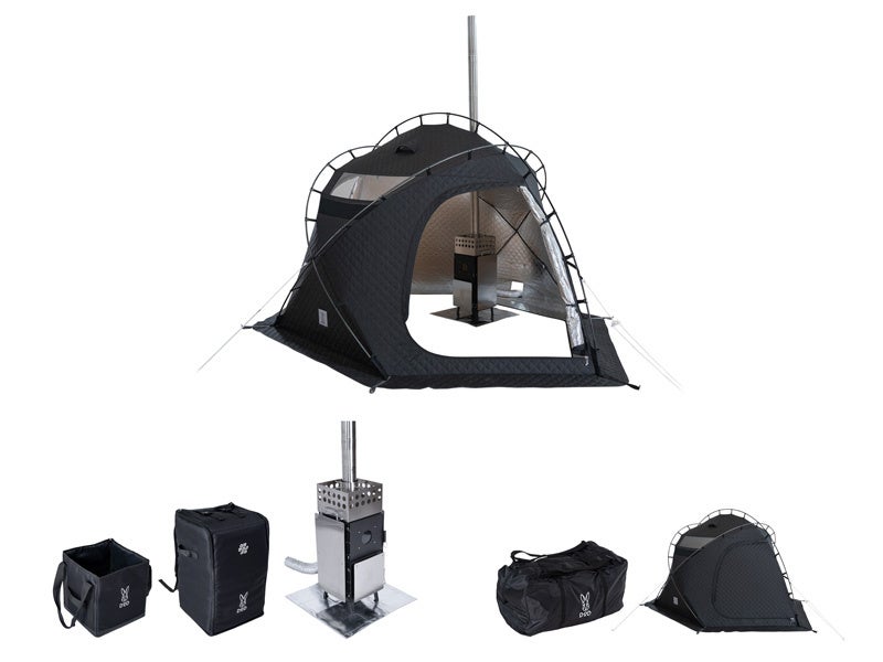 キャンプメーカーDODによる【本気のテントサウナセット