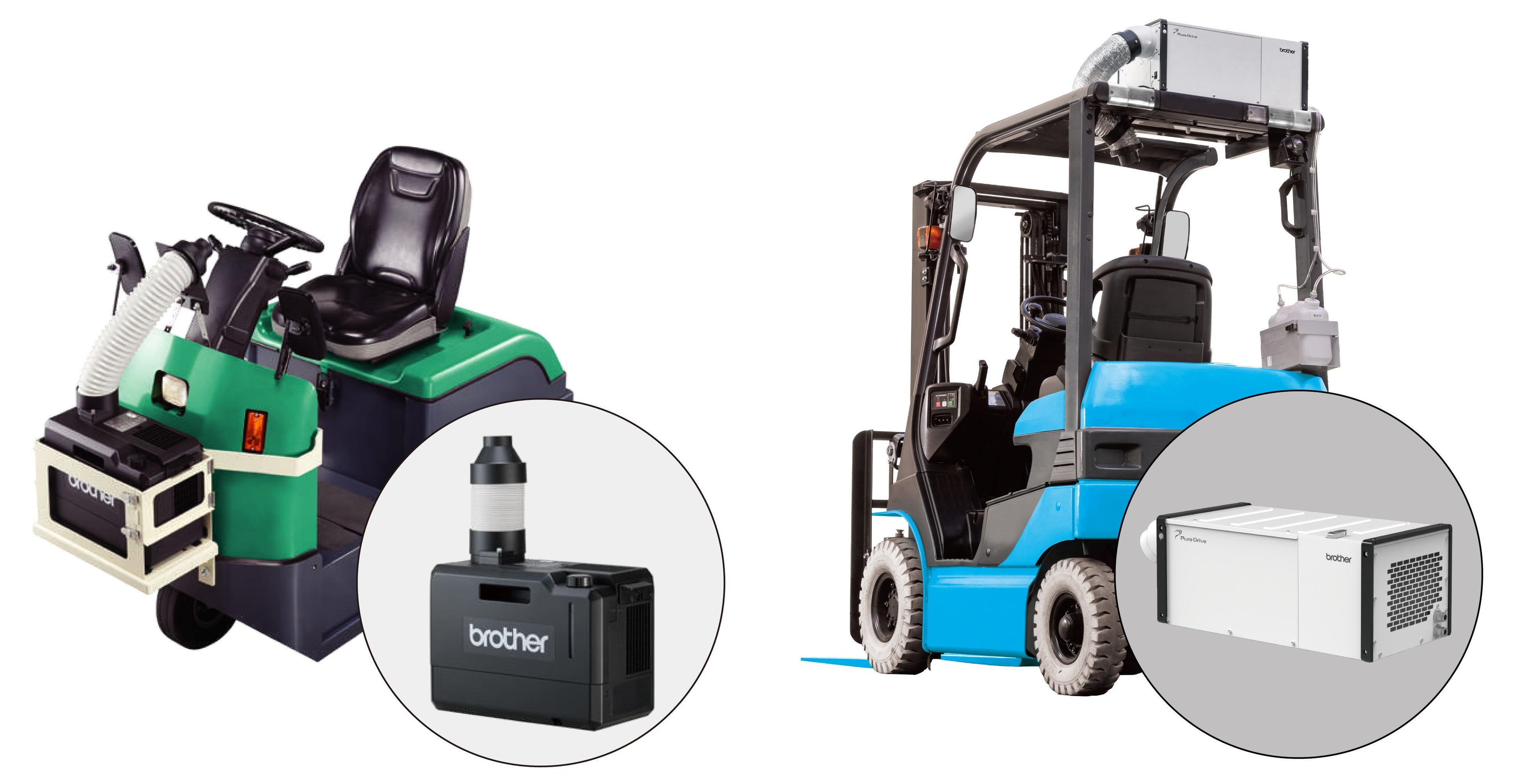 産業車両用・フォークリフト用のフロンレススポットクーラー