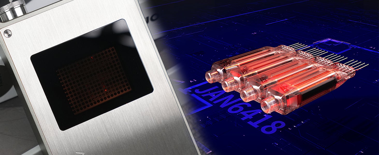 iBasso Audio】「Raytheon JAN6418」クワッド構成、ピュアな真空管