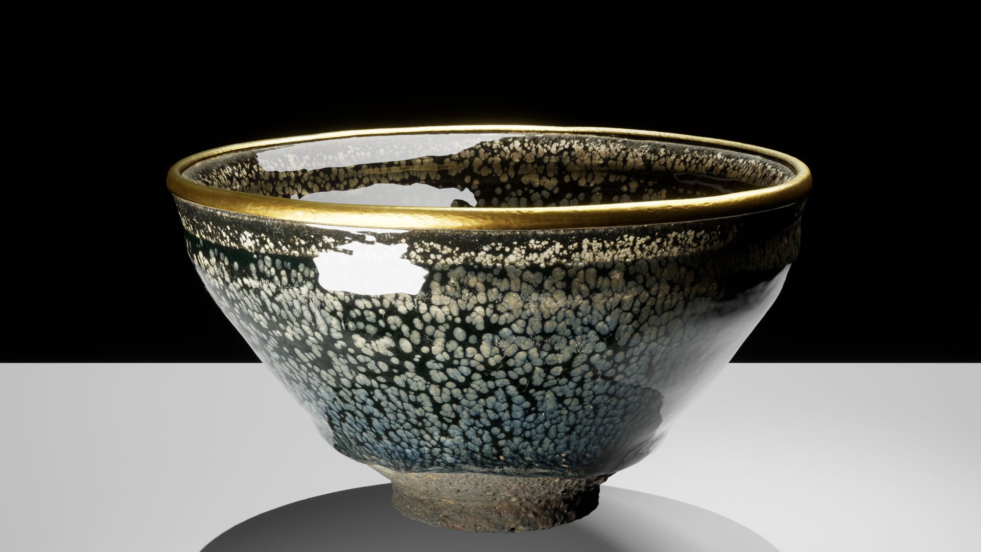 超高精細3Dモデル「国宝 油滴天目茶碗」(大阪市立東洋陶磁美術館所蔵