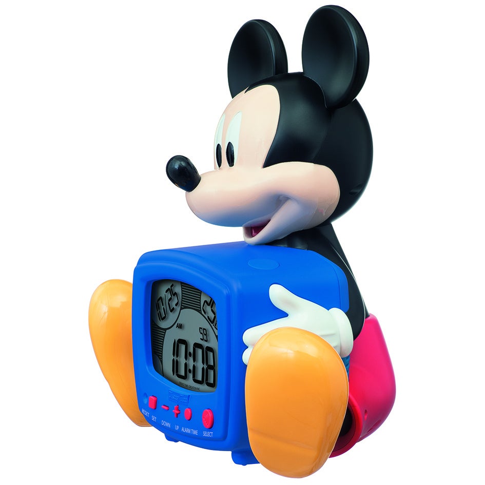ミッキーマウスの声で元気におめざめ ディズニーの立体目ざまし時計を