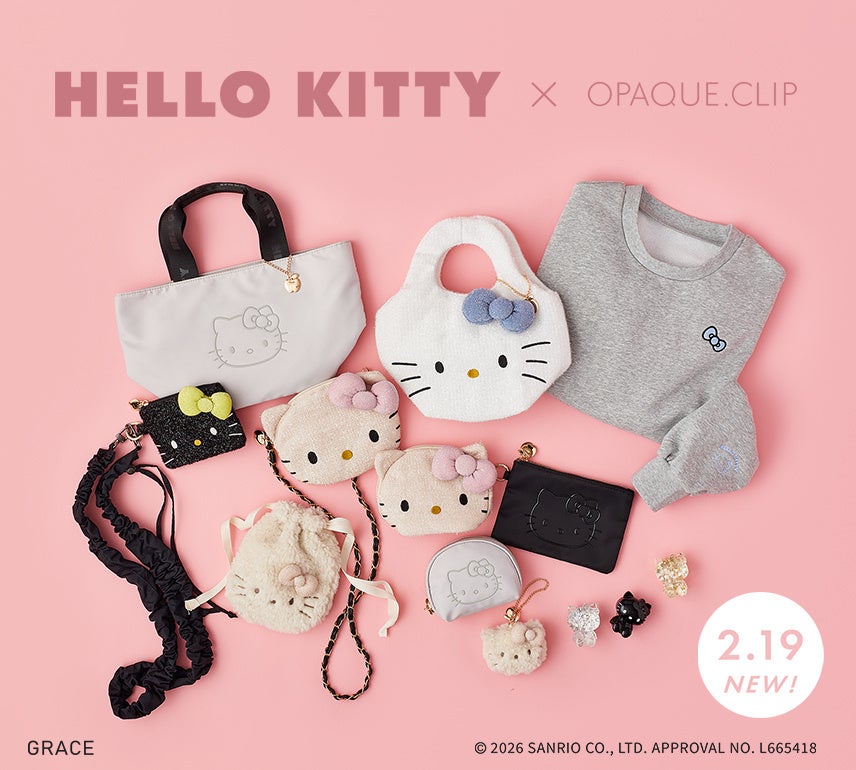 OPAQUE.CLIP】「HELLO KITTY」コラボアイテムを2月19日(木)より発売