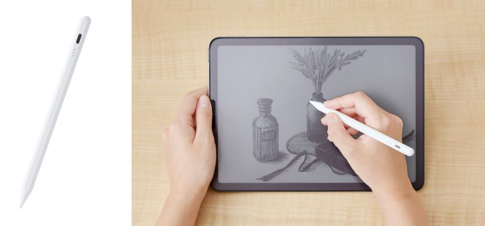 純正のApple Pencilに近い描き心地!約20分でフル充電が可能な、USB