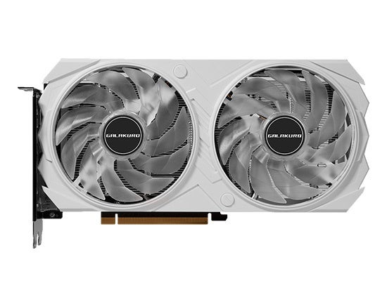 GeForce RTX 4060 ホワイトカラーの2連ファングラフィックボードと