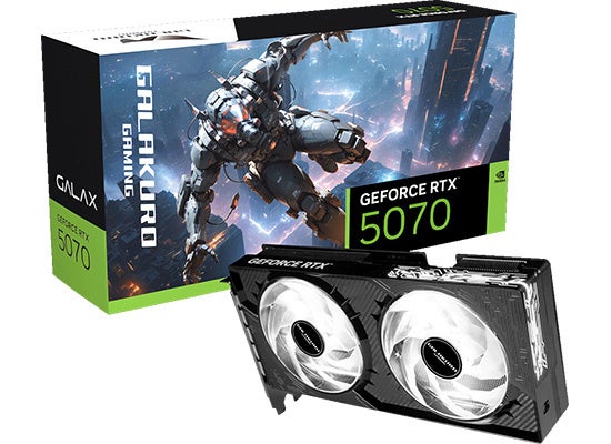 玄人志向とGALAKURO GAMINGから、GeForce RTX 5070 デュアルファン搭載