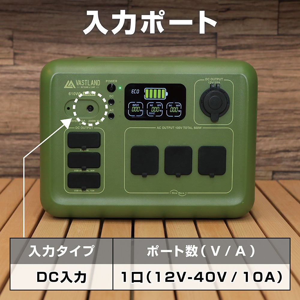 キャンプ・アウトドア用品ブランド「VASTLAND」、「ポータブル電源 VL