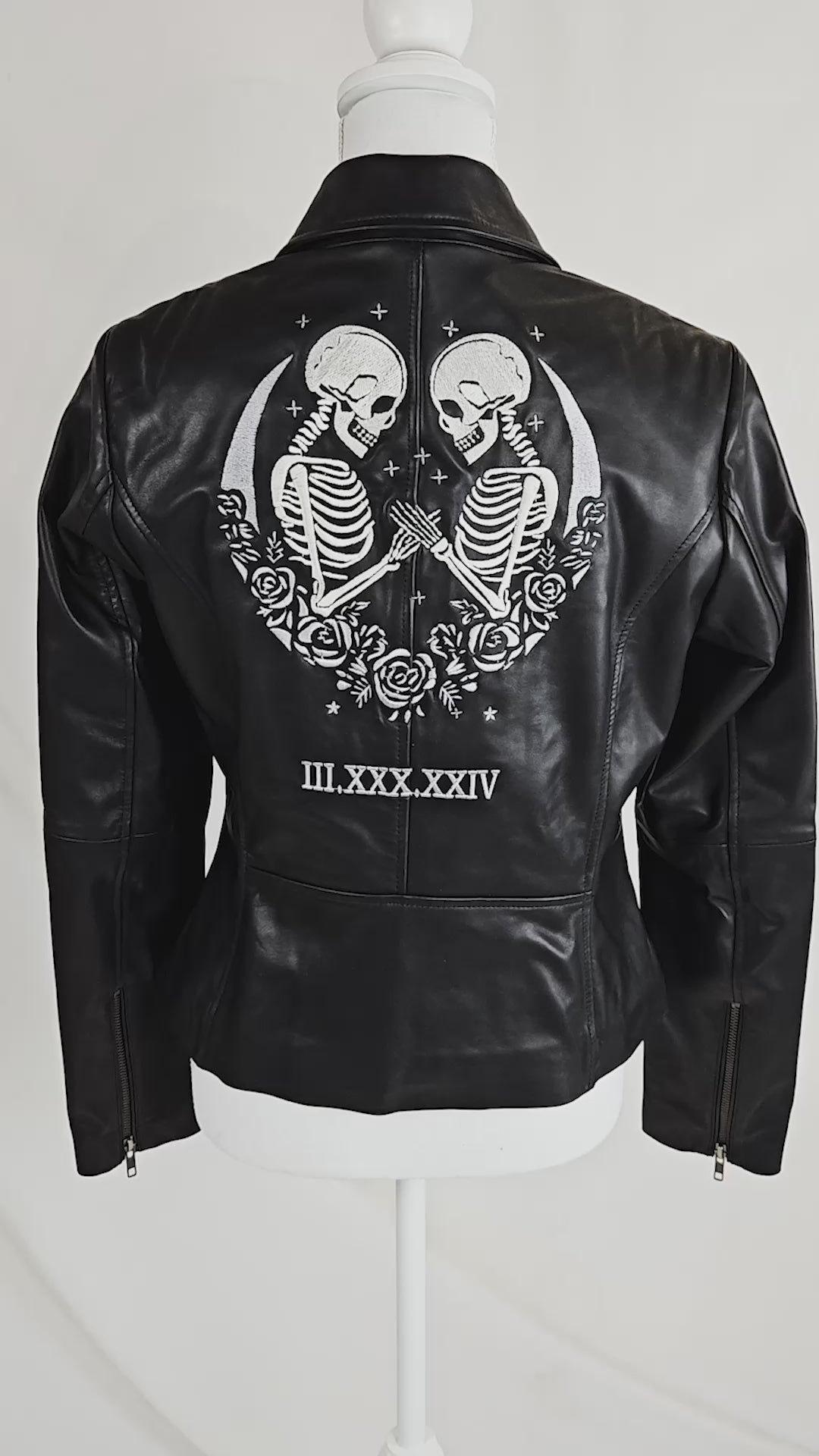 Embroidered Leather Jacket with Names | Bachelorette Party Jacket