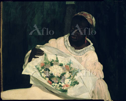 マネ 「オランピア」（部分） [85012]のアート作品 - アフロ