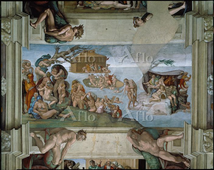 ミケランジェロ 「システィーナ礼拝堂天井画（大洪水）」 [938622]の