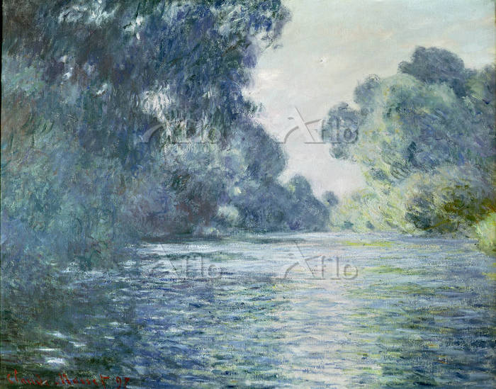 クロード・モネ 「ジヴェルニー近郊のセーヌ河支流」 [87297]のアート