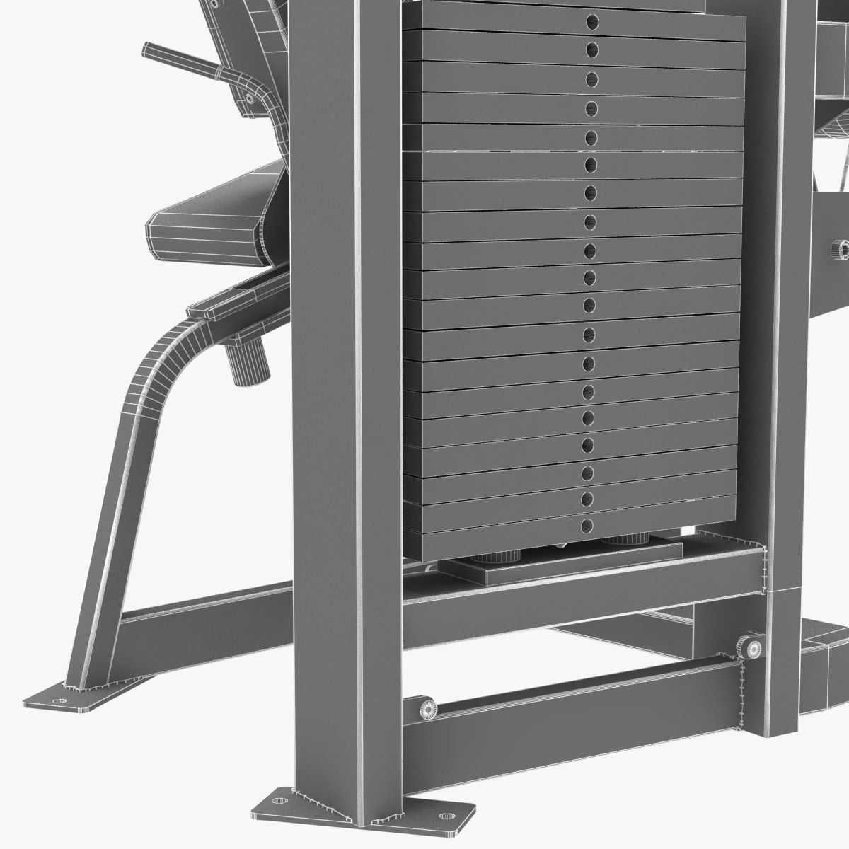 ハンマー・ストレングスセレクトSEフルシーテッドレッグカール 3D