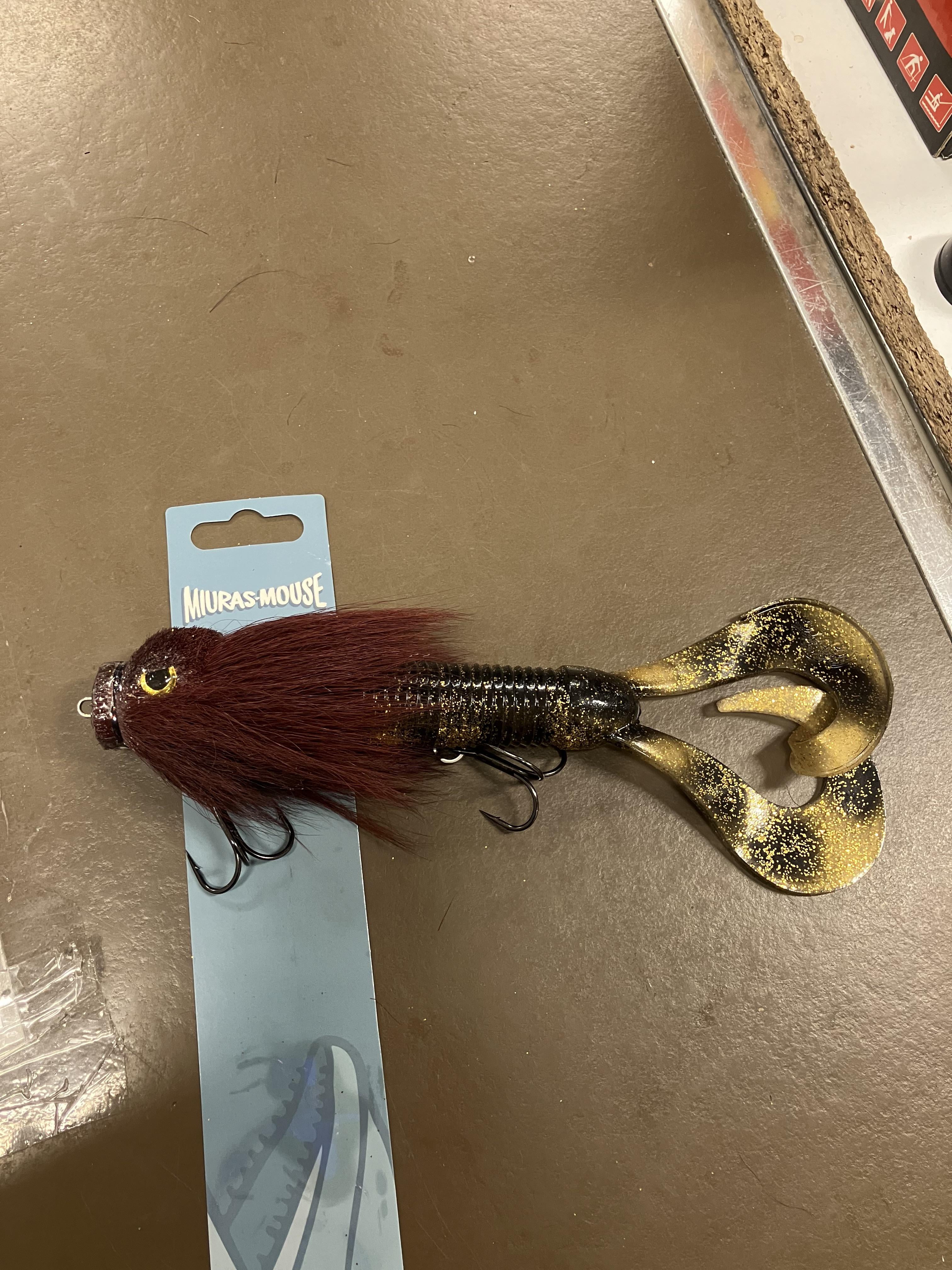 One of the coolest lures ever produced! The Miuras Mouse. The