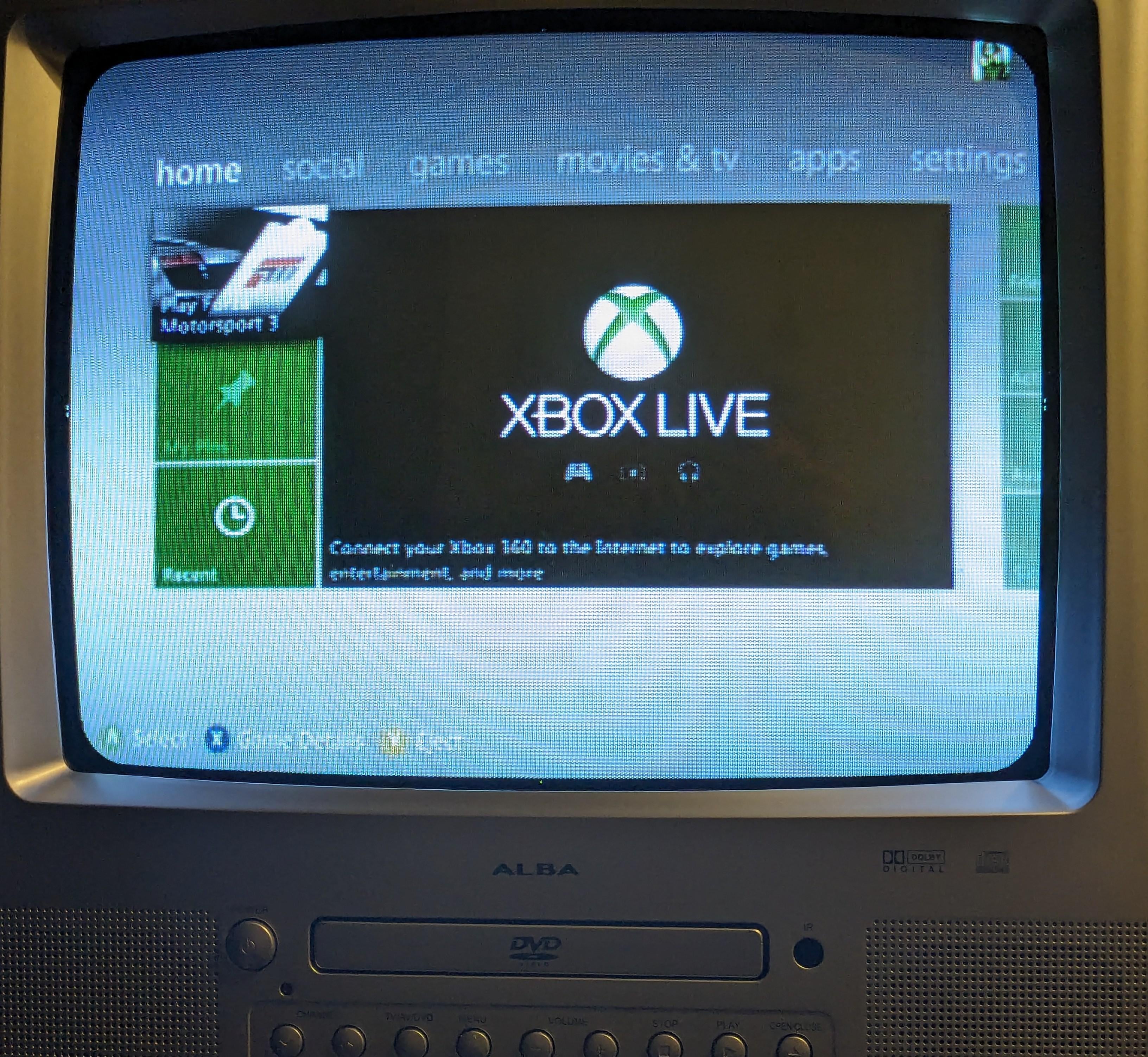 Xbox 360 on a CRT : r/xbox360