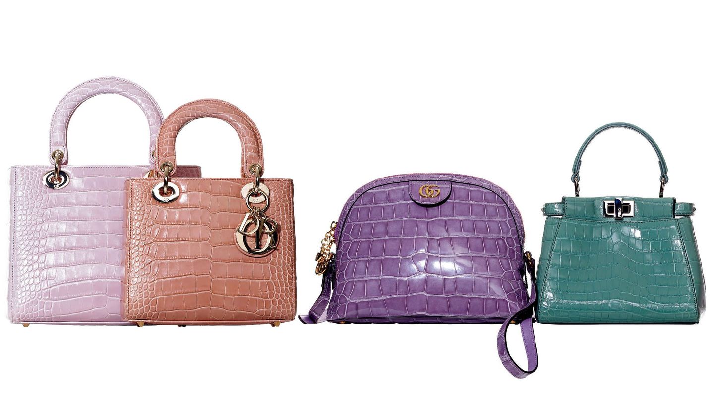 ディオール、グッチ、フェンディから厳選！パウダーカラーの「クロコ
