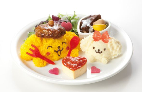 待望のマカロンちゃん登場！ ポムポムプリンカフェ原宿店から