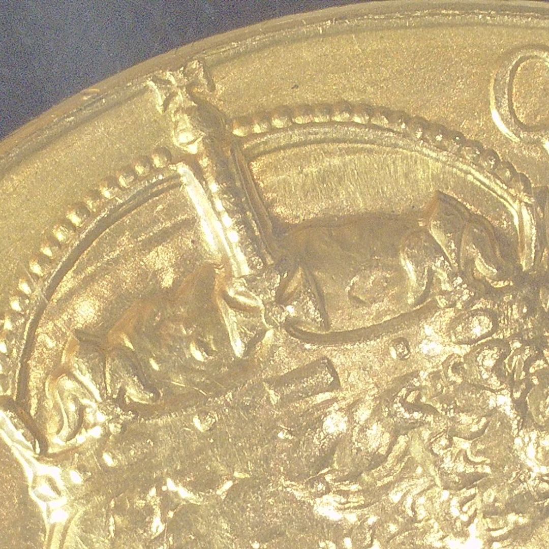 1902年 イギリス エドワード7世 戴冠記念 金メダル BHM-3737 31mm