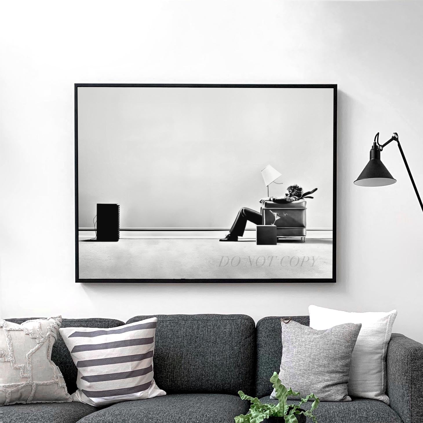 Blown-Away Guy | Maxell Ad 1979 by Steve Steigman Art Prints