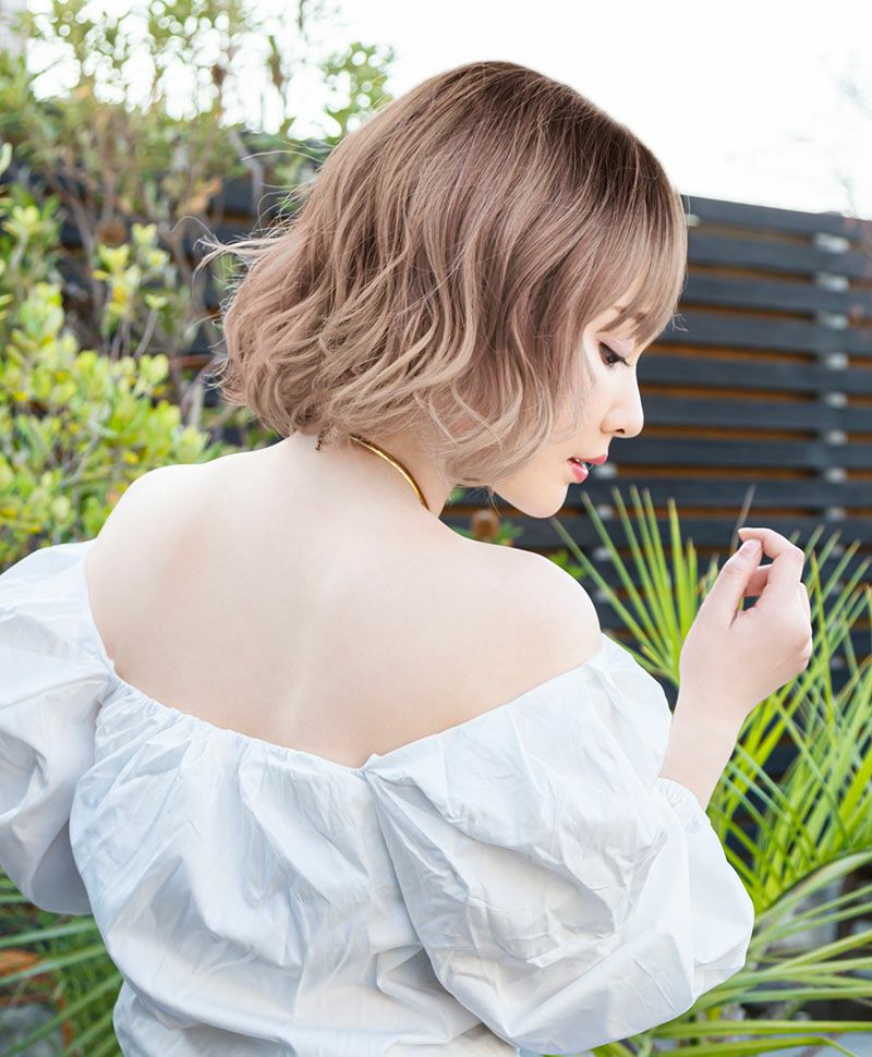 帽子ウィッグ(フィット/Sサイズ)【波ウェーブボブ】BO-15 | ウィッグの