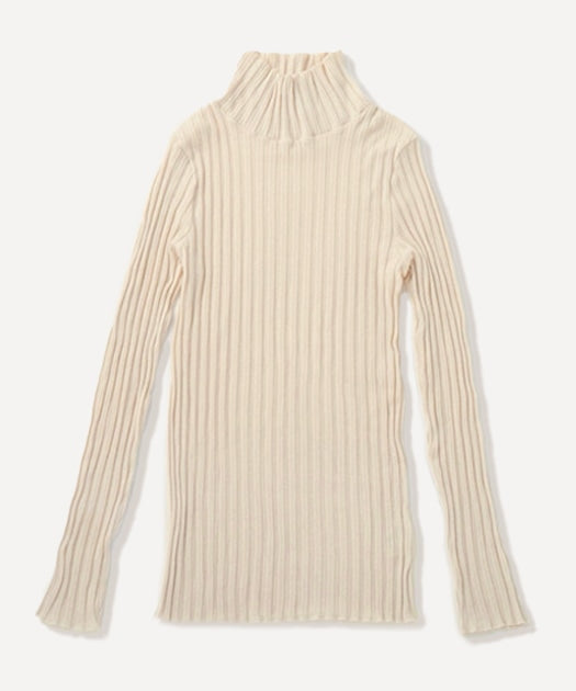 カシミヤチューブリブタートル / オーガニックコットン – PRISTINE