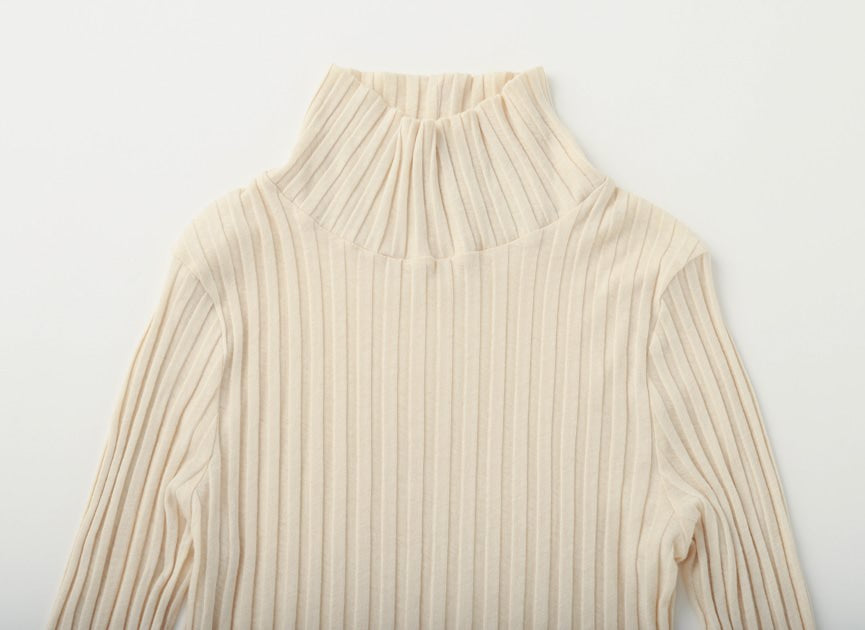 カシミヤチューブリブタートル / オーガニックコットン – PRISTINE