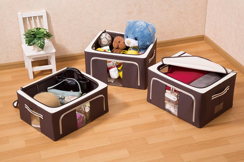 窓付き収納ボックス 55L 6個セット 1セット（6個）