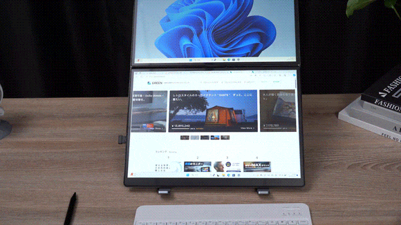 2画面をPCで1つに統合！仕事とエンターテインメントの新しい次元