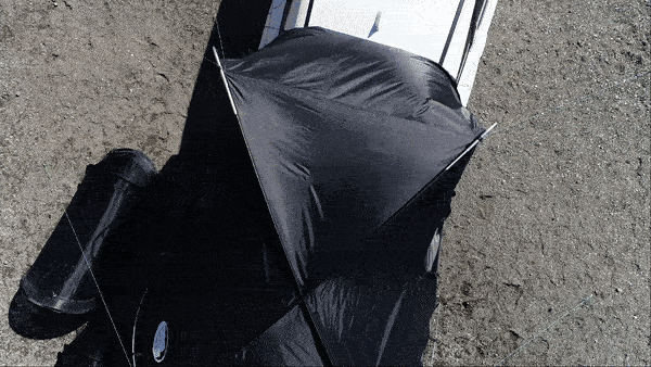 横浜発のアウトドア専門ブランド】車と連結できるテント「CAREX カー